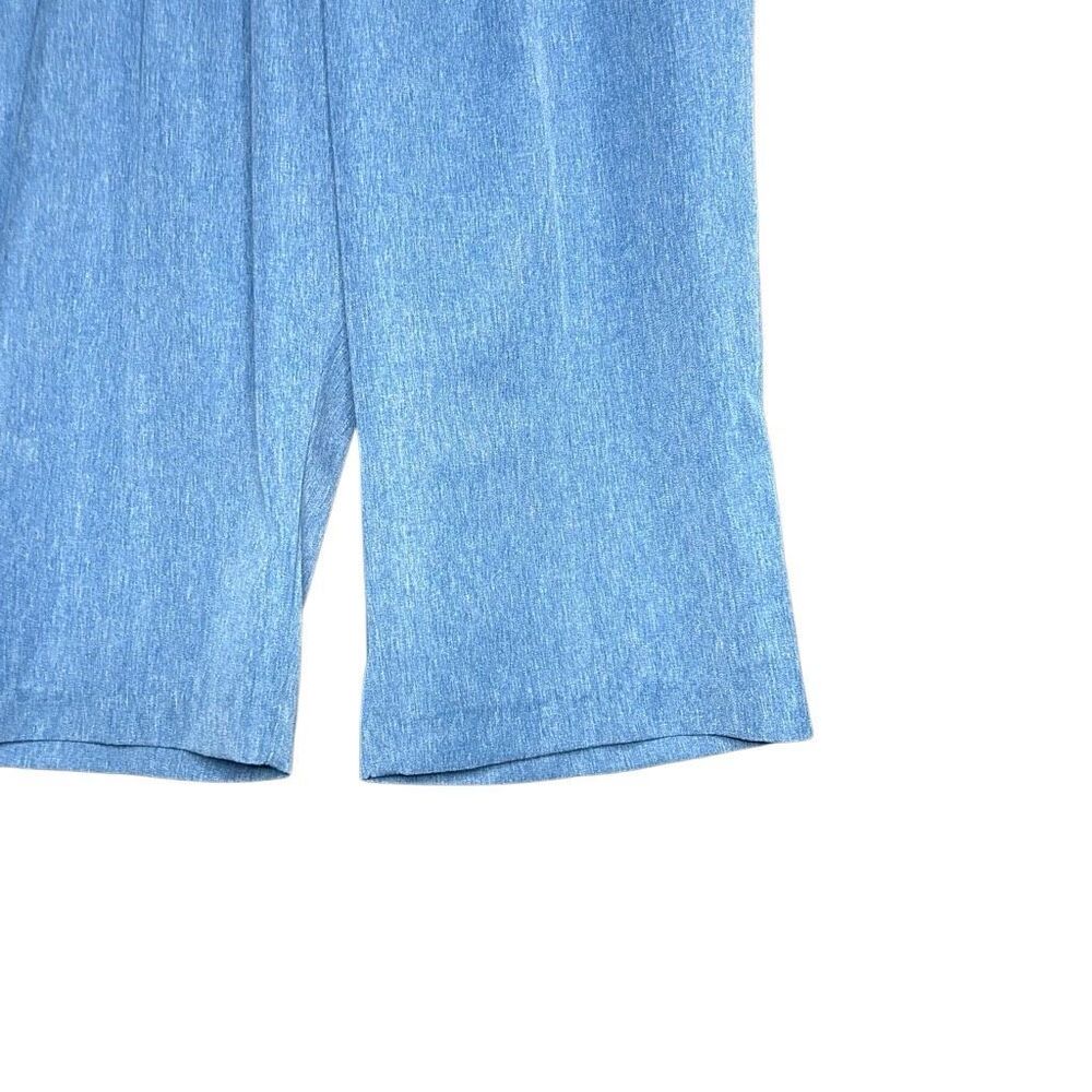 Kim Rogers Blue Short Sleeve Blouse Top Size L & Capri Shorts Size 16P 2 Piece - Picture 9 of 13